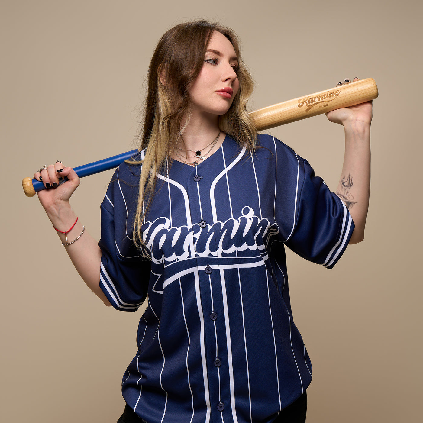 Chemise Baseball Bleu