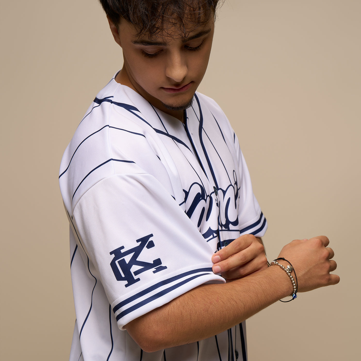 Chemise Baseball Blanche