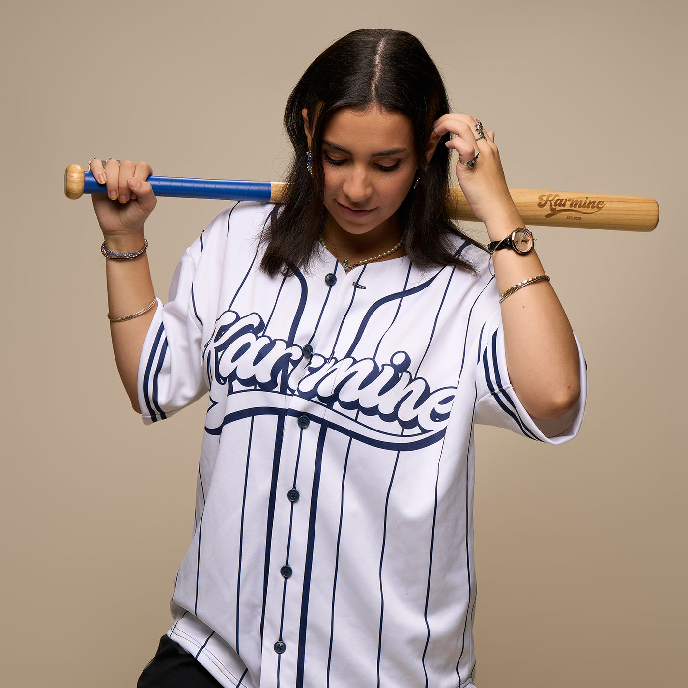 Chemise Baseball Blanche